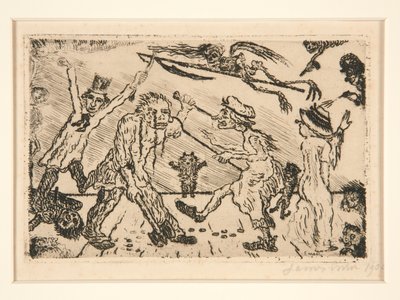 La colère, du portfolio Les péchés capitaux - James Ensor
