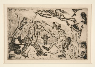 La colère, du portfolio Les péchés capitaux - James Ensor
