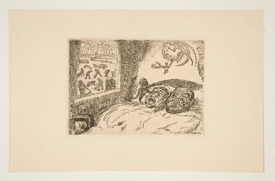 La Paresse, du portfolio Les Péchés Capitaux - James Ensor