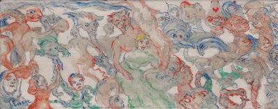 Monstres entrelacés décousus, entrelardés (B) - James Ensor