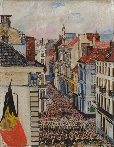 Musique dans la Vlaanderenstraat - James Ensor