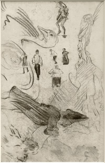Silhouettes et figures grotesques - James Sidney Ensor