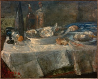 Nature morte avec des huîtres - James Sidney Ensor