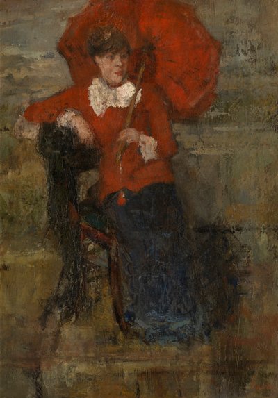 La Dame au Parasol Rouge - James Ensor