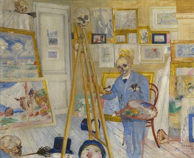 Le Peintre squelette, 1896 - James Ensor