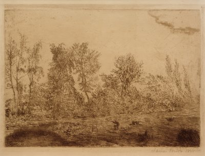 Rafale de vent au bord de la forêt - James Sidney Ensor
