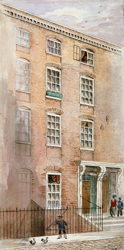 Maisons à Crane Court, près de Fleet Street, City de Londres, 1840 - James Findlay