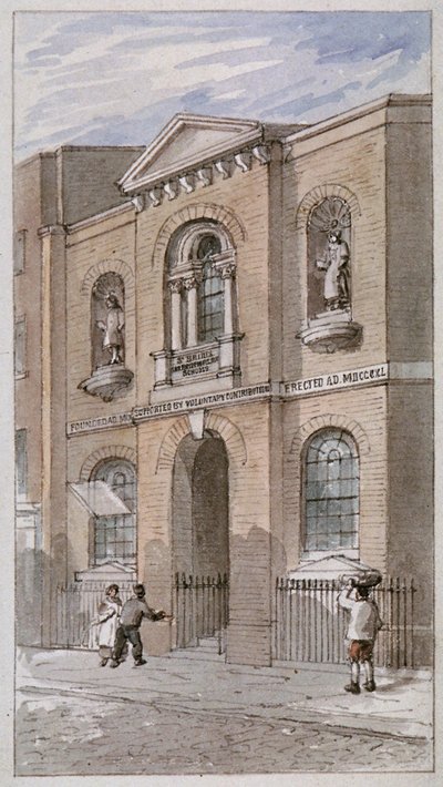 Écoles de St Bride, Bride Lane, Cité de Londres, 1840 - James Findlay