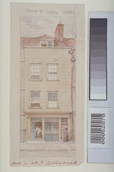 Vue de Mitre Court, Fleet Street, montrant la maison de café de John, c.1850 - James Findlay