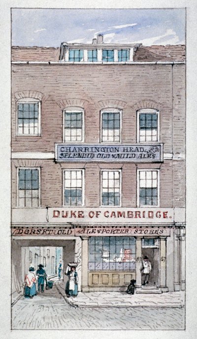 Vue de la taverne du duc de Cambridge, Shoe Lane, City de Londres - James Findlay