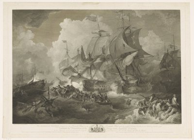 Victoire de la flotte anglaise sur la flotte française, 1794 - James Fittler