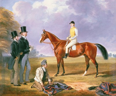 Dr. Fothergill Rowlands de Nantyglo sur le cheval de Tom Llewelyn Brewer, 