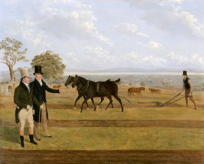Sir Charles Morgan, 1760-1846 à la compétition de labour de Castleton - James Flewitt Mullock