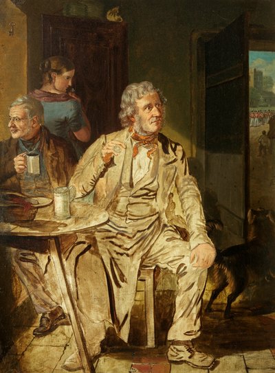 Étude pour une scène de taverne - James Flewitt Mullock