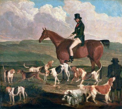 Tom Llewelyn Brewer sur son cheval, 