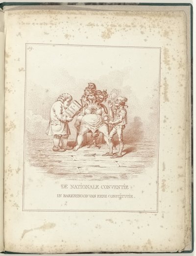 Accouchement de la Convention Nationale, 1795 - James Gillray (possibly)