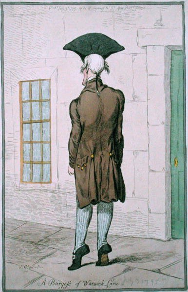 Un bourgeois de Warwick Lane - James Gillray
