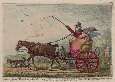 Un Cockney et sa femme allant à Wycombe - James Gillray