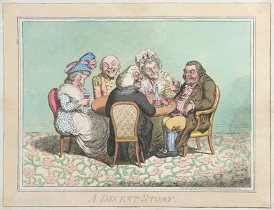 Une histoire décente, publiée par Hannah Humphrey en 1795 - James Gillray