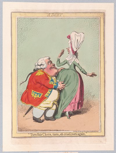 Un duo, publié en 1792 - James Gillray
