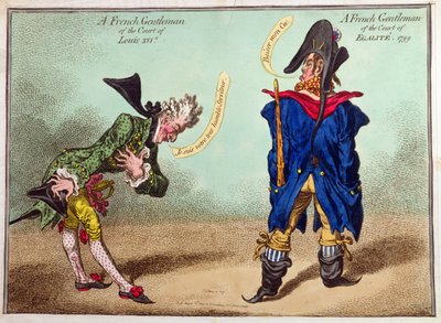 Un gentilhomme français de la cour de Louis XVI et un gentilhomme français de la cour d