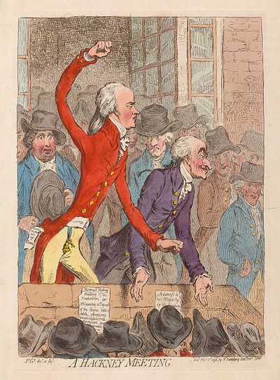 Réunion de Hackney, 1796 - James Gillray