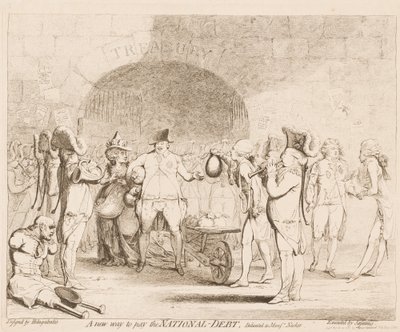 Une nouvelle façon de payer la dette nationale - James Gillray