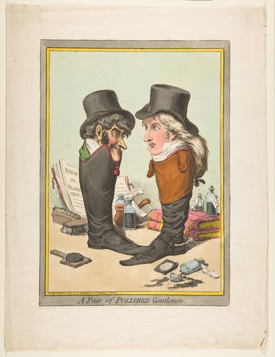 Une paire de gentlemen polis, 10 mars 1801 - James Gillray