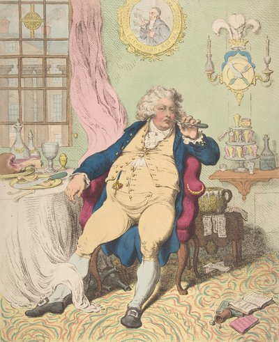 Un voluptueux sous les horreurs de la digestion, 2 juillet 1792 - James Gillray