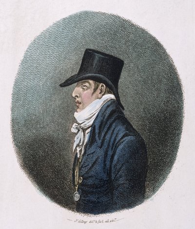 Un portrait, publié par Hannah Humphrey en 1799 - James Gillray