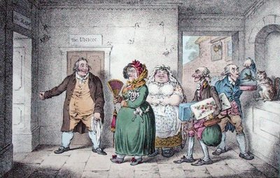 Une vieille fille en voyage - James Gillray