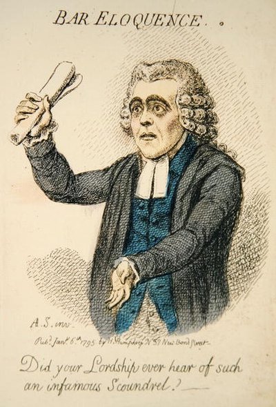 Éloquence du Barreau (détail) - James Gillray