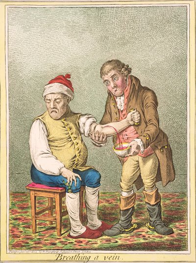 Saignée, publié par Hannah Humphrey, 1804 - James Gillray