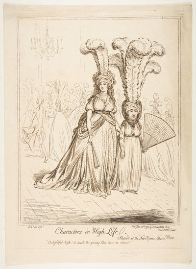 Personnages de la haute société, 20 juin 1795 - James Gillray