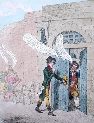 Citoyens visitant la Bastille - James Gillray