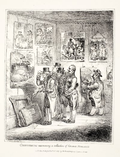 Connaisseurs examinant une collection de George Morland, 1807 - James Gillray