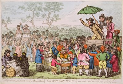 Copenhagen House pub. par H. Humphrey, 1795 - James Gillray