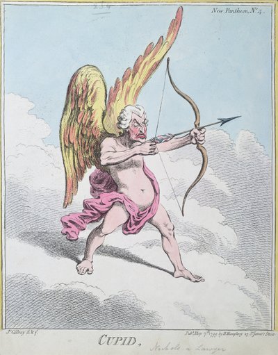 Cupidon, publié par Hannah Humphrey en 1799 - James Gillray