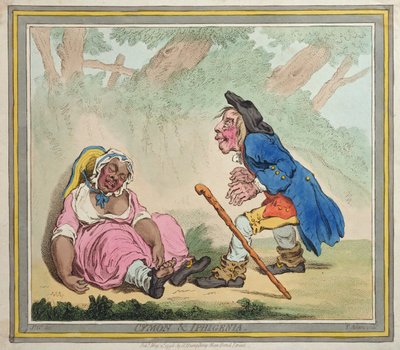 Cymon et Iphigénie, publiée par Hannah Humphrey en 1796 - James Gillray
