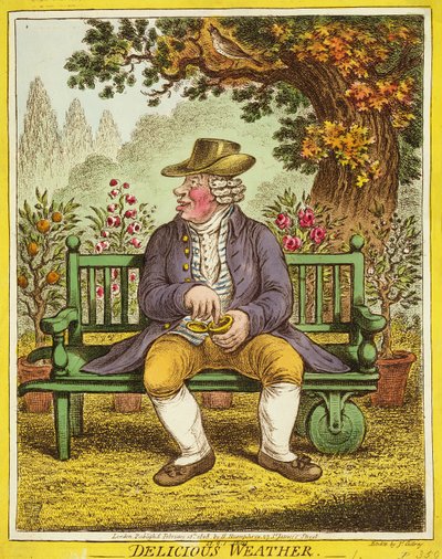 Temps Délicieux, publié par Hannah Humphrey, 1808 - James Gillray