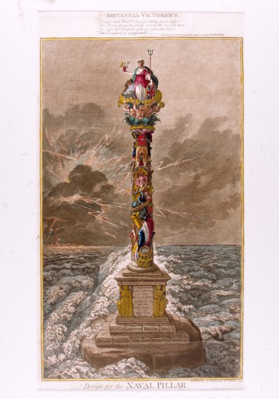 Conception pour le pilier naval, 1800 - James Gillray