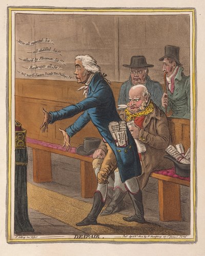 Désespoir, pub. 1802 - James Gillray