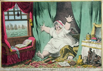 Didon en désespoir, publié par Hannah Humphrey, 1801 - James Gillray