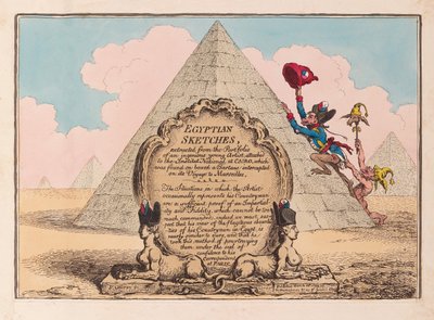 Esquisses égyptiennes, 1799 - James Gillray