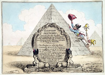Croquis égyptiens, publié par Hannah Humphrey en 1799 - James Gillray