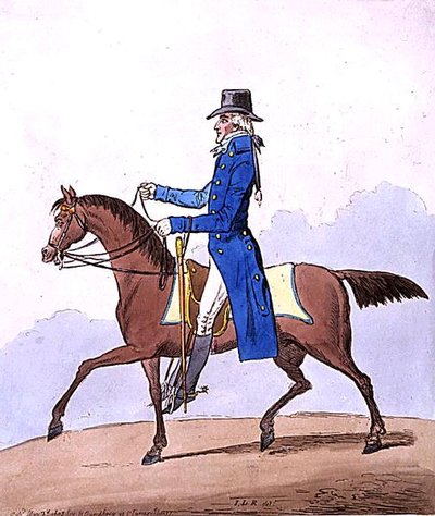 Élégance équestre, ou Un noble Écossais métamorphosé - James Gillray