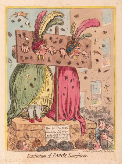 Exaltation des filles de Faro - James Gillray
