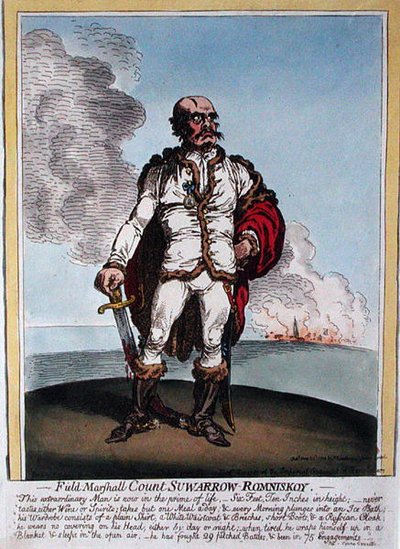 Field-Marshall Comte Suwarrow-Rominiskoy (1729-1800) - James Gillray