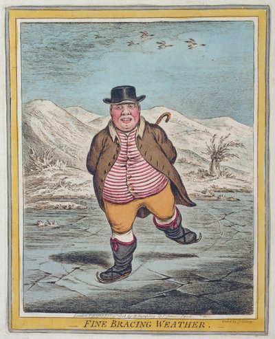 Beau temps vivifiant, publié par Hannah Humphrey en 1808 - James Gillray