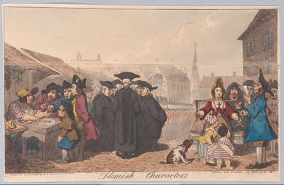 Personnages flamands, pub. 1822 - James Gillray